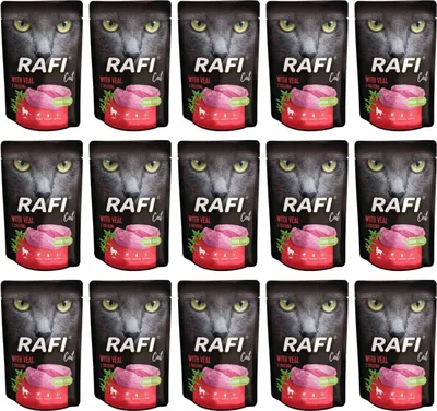 Produktbild von RAFI Nassfutter für Katzen – Pastete mit Kalbfleisch 100 g – 1 Stück