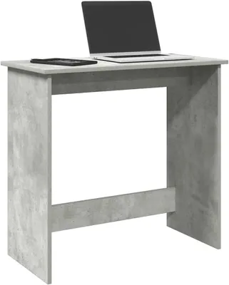 Produktbild von Büroschreibtisch in Betongrau, 80 x 40 x 75 cm aus Holzwerkstoff