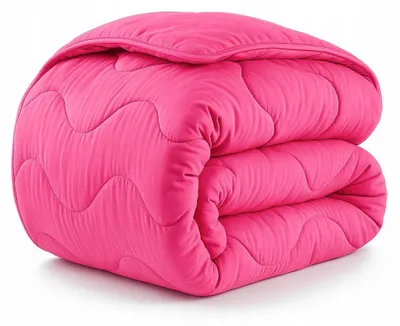 Produktbild von Bettdecke - Winter - 200x200 cm - Warm - Rosa - aus Mikrofaster und SCHAFSWOLLE