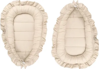 Productafbeelding van Famanu babynest, knuffelnest voor baby's en pasgeborenen - 100% katoen - Beige