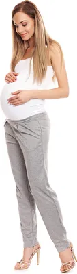 Produktbild von PeeKaBoo Umstandshose für Damen Ethereal grau L/XL
