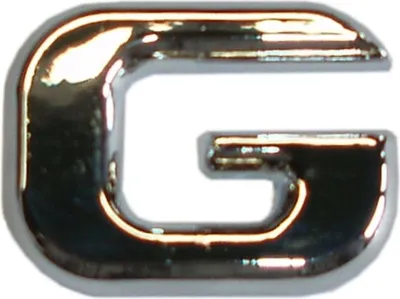 Produktbild von Hermann Schütz 3D-Relief-Chrome-Buchstabe G 25x35mm