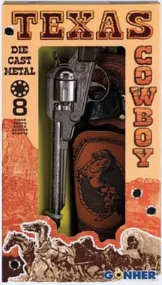 Produktbild von 8-Sch Pistole Metall mit Pistolengrtel