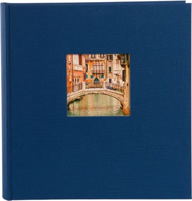 Produktbild von Goldbuch Fotoalbum „Bella Vista“, blau, Leinenbezug, 100 weiße Seiten, 30 x 31 cm