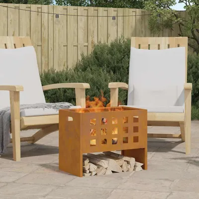 Produktbild von "SALE 2026"Feuerstelle - modernes Design - Feuerstelle für Garten & Terrasse - Braun 50x30x40cm Stahl NEU452948 - Feuerkörbe & -schalen