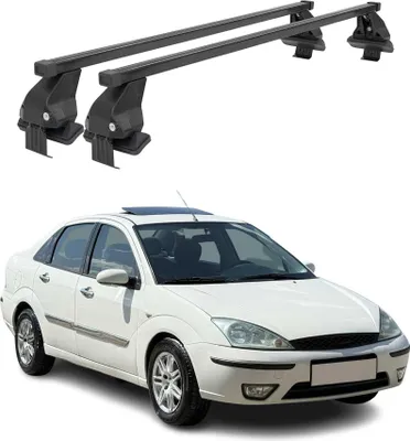 Image de Barres Transversales Menabo pour Ford Focus I 1998-2005 Noir