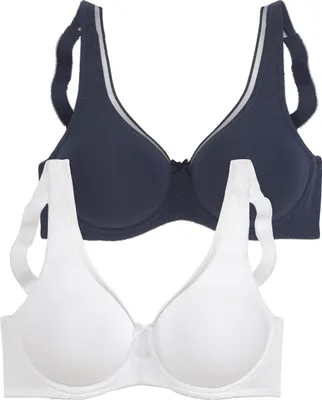 Produktbild von PETITE FLEUR Minimizer-BH marine+weiß Größe 75 D
