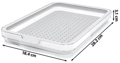 Imagen del producto de Organizador para nevera rotho, juego de 3 piezas, marca CAUMA