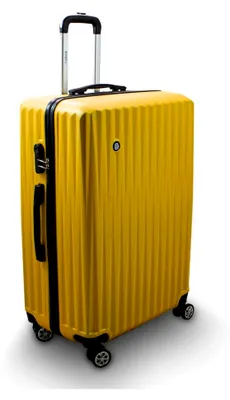 Produktbild von Trolley Hartschalen Koffer Hartschalenkoffer Hardcase Größe XL - Modell General (Gelb)