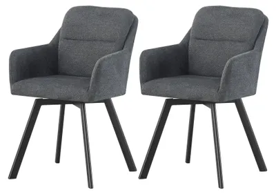 Produktbild von Stuhl 2er Set Sophie Stühle in Creme - gemütliches Design - B/H/T: 53x87x62 cm