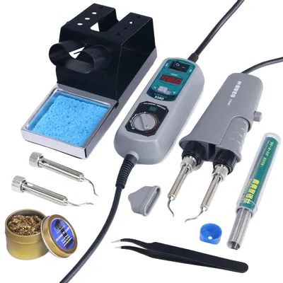 Obrázek produktu pro Pájecí stanice, nastavitelná teplota, kompaktní provedení, 938D 02, 220–240 V, zástrčka EU