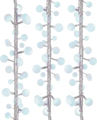 Image de EMOS Chaîne LED extérieure - boules 4m, blanc froid, minuterie D5AC01