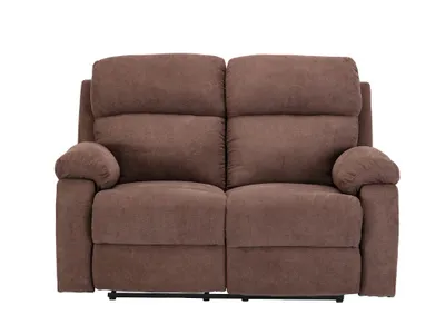 Produktbild von TOLZANO 2-Sitzer-Sofa in Stoff mit Relaxfunktion - Farbe braun
