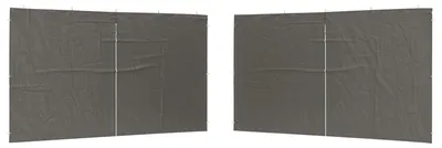 Produktbild von vidaXL Party Zelt Seitenteil 2 pcs Anthrazit 400 x 195 cm PE und Stahl