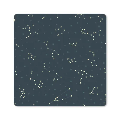 Produktbild von MuchoWow® Mauspad Mousepad Sterne - Himmel - Muster 30x30 cm - Mousepads - Maus Mat - Pad - Mausunterlage - Gaming