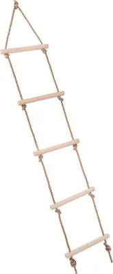 Produktbild von Strickleiter Kletterleiter mit 5 Sprossen für Kinder, belastbar bis 120 kg