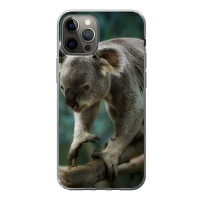 Produktbild von MuchoWow® Handyhülle Schutzhülle Hülle für iPhone 12 Pro Koala - Baum - Klettern - Kinder - Jungen - Mädchen Silikon Softcase Handy Hülle - Abdeckung