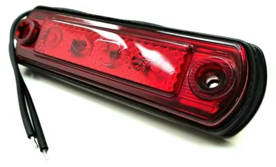 Produktbild von Rot LED Umrissleuchte, Begrenzungsleuchte, Positionsleuchte für LKW PKW Anhänger, Trailer, Wohnwagen usw.