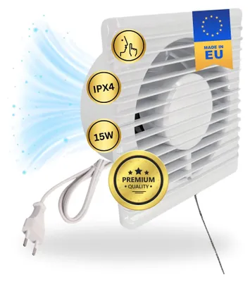 Produktbild von 125mm Abluft Zuluft Grow Lüfter Ventilator Für Grow Box Zelt Schrank Growbox