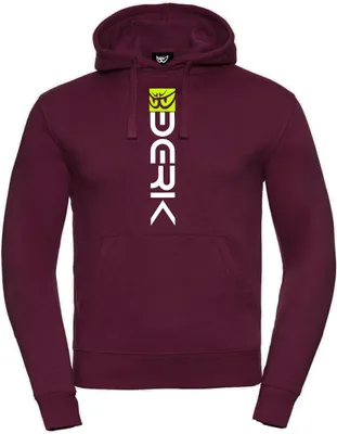 Productafbeelding van Berik Digital hoodie, bordeauxrood/wit, maat 2XL