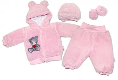 Image de Baby Nellys Welsoft Teddy taille 74 - rose