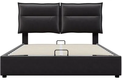 Productafbeelding van Bedboxspring - Boxspringbed - Opbergboxspring - Tweepersoonsbed - Fluwelen Bed - 140x200 cm