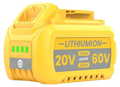 Obrázok produktu pre Náhradná batéria 20V/60V – Batéria pre elektrické náradie DCB609 – 9000 mAh Li-Ion – články 21700 – Kompatibilná s modelmi DCB609, DCB606, DCB205, DCB200 – fialová