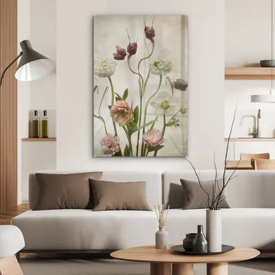 Obrázok produktu pre MuchoWow® Sklenené obrazy - Obrazy na stenu - Foto na skle Kvety - Jar - Záhrada - Zátišie 60x90cm Nástenná dekorácia zo skla - akrylový sklenený obraz -