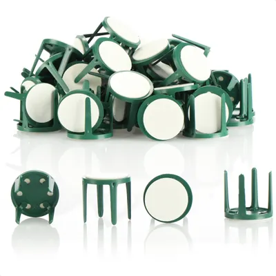 Produktbild von com-four® 50x Pinholder mit Klebepad - Gesteckhalter zum Basteln - Pinholder für Steckschaum - Floristikbedarf