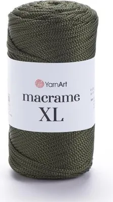 Produktbild von YarnArt Makramee XL 3 mm – Farbe 164 Khaki | Robustes Polyester-Garn für Deko, Taschen & Accessoires - 250g