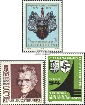 Produktbild von Briefmarken Österreich 1979 Mi 1613,1614,1615 (kompl.Ausg.) gestempelt Sondermarken