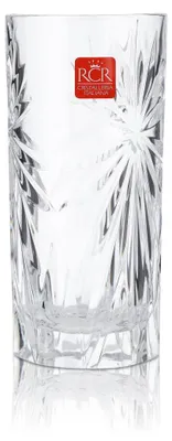 Produktbild von RCR Glas 0,36l Longdrinkglas Tumbler Konturglas Reliefglas Cocktailglas Aperitif