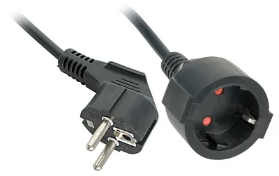 Produktbild von LINDY Schuko-Verlängerungskabel 3m Schwarz