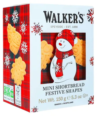 Produktbild von Walker's Mini Shortbread Festive Shapes Snowman 150g