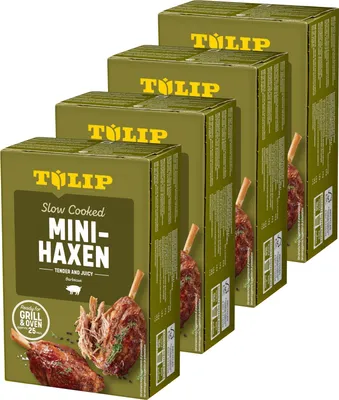 Produktbild von TULIP 4x Mini-Haxe 500g Vakuumverpackt und im Backofen oder Grill zubereitet