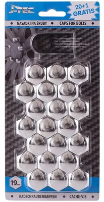 Immagine prodotto di Tappi a vite 19 mm, cromo, 20 pz.