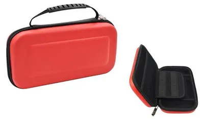 Immagine prodotto di Borsa di stoccaggio adatta alla custodia di Nintendo Switch Borsa di stoccaggio / copertura protettiva compatibile con Nintendo Switch - Rosso