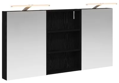 Imagen del producto de vidaXL Juego de 3 armarios para baño, 120 x 10,5 x 60,5 cm, fabricados en material de madera