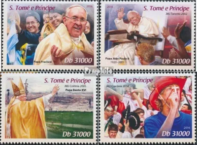 Produktbild von Briefmarken Sao Tome e Principe 2016 Mi 6806-6809 (kompl. Ausgabe) postfrisch Weltjugendtag