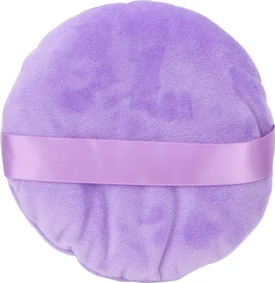Obrázok produktu pre Pudrová hubka, umývateľná, mäkká, extra veľká, okrúhla, voľná, fialová, na make-up, vhodná na mokré aj suché použitie