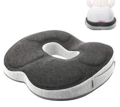 Zdjęcie produktu dla Omgoods - Ergonomiczna poduszka ortopedyczna do siedzenia, redukująca ból pleców i bioder
