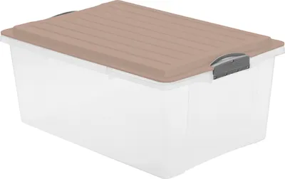 Produktbild von Stapelbox DIN A3, 38 l COMPACT, Farbe:Linnea pink ged.