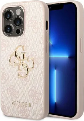 Produktbild von Guess 4G Big Metal Logo - iPhone 14 Pro Case (pink)