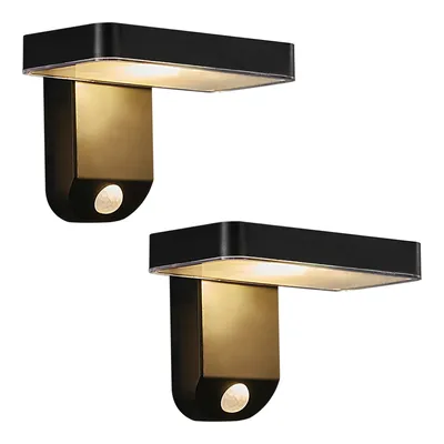Produktbild von 2er Set | Rica Square Solar | Wandleuchte | Schwarz