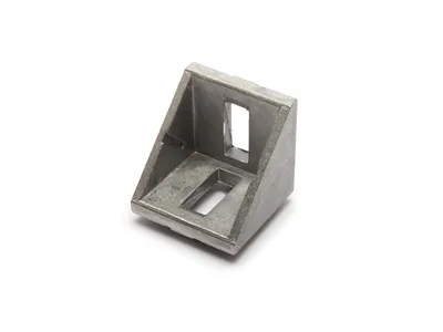 Produktbild von Verbindungswinkel - 3030-8, Aluminium blank, B-Typ Nut 8, VPE 10 Stück