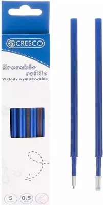 Produktbild von Löschbare Nachfüll-Stiftminen für Automatikstifte, Blau, 0,5 mm Strichstärke, 5 Stück