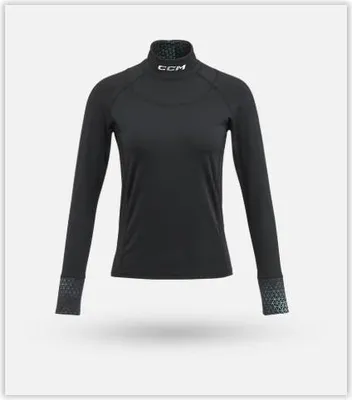 Produktbild von CCM WOMENS NECK GUARD LONG-SLEEVE TOP CUT PROTECTION BASELAYER S25, Größe:S