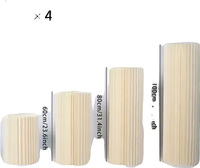 Produktbild von Faltbare Papier-Säulen, elegante Dekoration für Partys, in verschiedenen Größen erhältlich ,H40 60 80 100