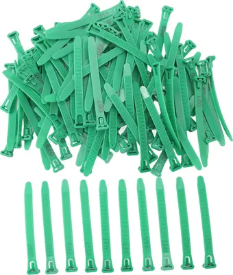 Immagine prodotto di 100 fascette per zampe di pollo, regolabili, a colori, etichette numerate di identificazione del pollame per anatra, oca, verde
