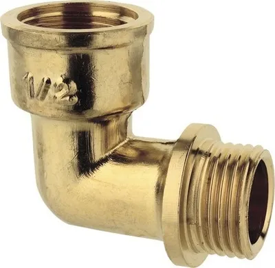 Produktbild von Winkel 90° 1/2 IG/AG messing"